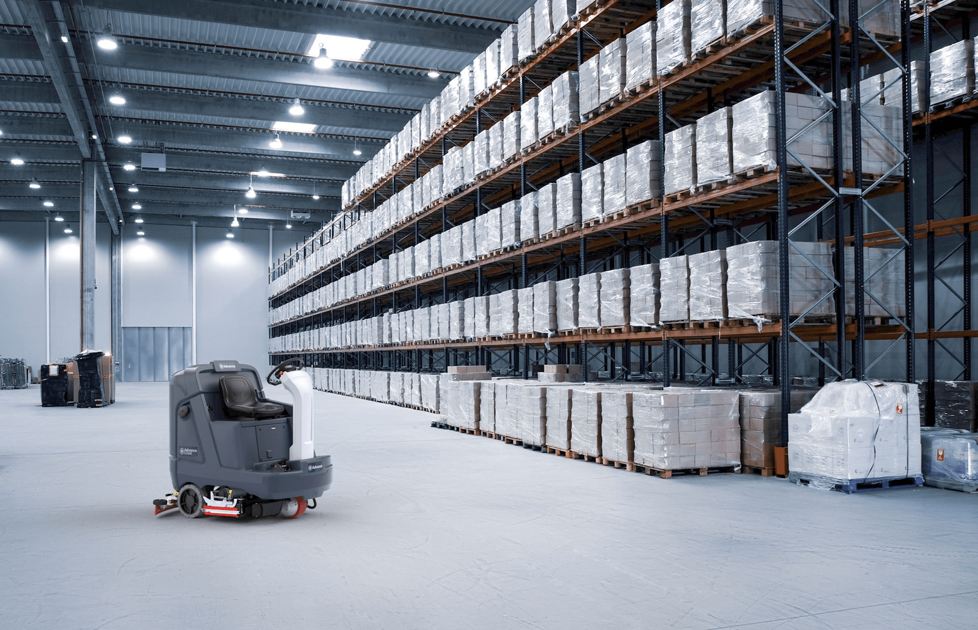 Warehouse Surface Scrubbing